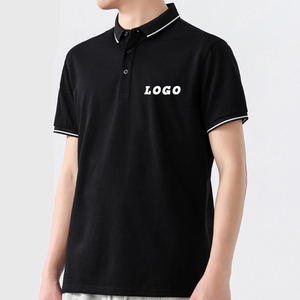 Polo pour hommes sur mesure en gros d'usine OEM, T-shirts en soie de haute qualité avec logo brodé ou imprimé pour les occasions de golf - Product Image 1