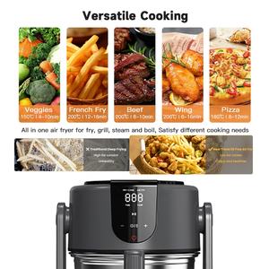2025 Friteuse à <span class=keywords><strong>air</strong></span> multifonctionnelle Chaudière combinée 2L Taille compacte pour cuire pour 1-2 personnes Friteuse à <span class=keywords><strong>air</strong></span> numérique sans huile et sans fumée - Product Image 4
