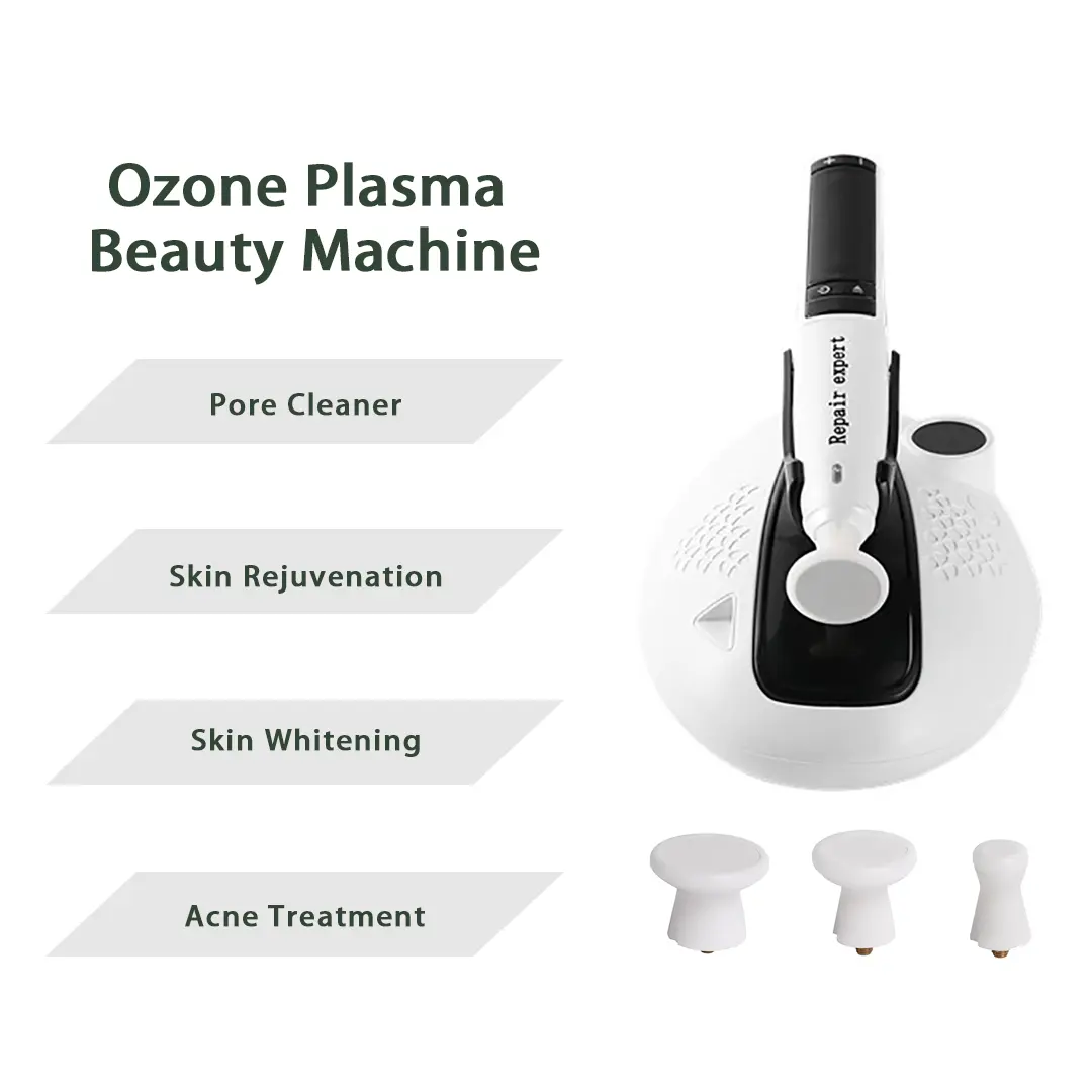 त्वचा लोच और चेहरे के मुँहासे उपचार में सुधार के लिए पोर्टेबल ओजोन प्लाज्मा सौंदर्य मशीन