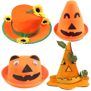 <span class=keywords><strong>Chapeau</strong></span> de <span class=keywords><strong>sorcière</strong></span> d'<span class=keywords><strong>Halloween</strong></span> personnalisé en tissu non tissé léger pour costume de fête, vente en gros - Product Image 2