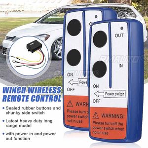 Control remoto inalámbrico de 12V para cabrestante eléctrico con transmisor manual, kit para camiones, ATV, SUV y remolques - Product Image 1