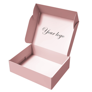 Exterior Impresión flexográfica de un color Diseño libre Pegatinas rosas Embalaje de regalo de cartón corrugado Caja personalizada para embalaje - Product Image 1