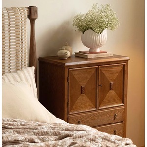 Gabinete de almacenamiento tallado de madera maciza de estilo <span class=keywords><strong>bohemio</strong></span>, gabinete de TV tallado antiguo francés aparador envejecido en un estilo rústico - Product Image 6