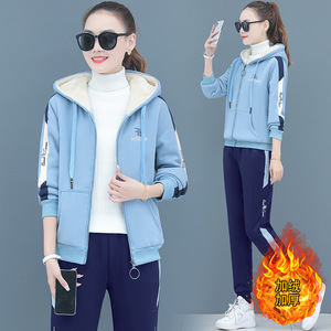 <span class=keywords><strong>Tute</strong></span> <span class=keywords><strong>in</strong></span> pile invernali 2022 da <span class=keywords><strong>donna</strong></span>, set due pezzi con cappuccio, felpe calde, tuta sportiva casual da <span class=keywords><strong>donna</strong></span> - Product Image 4