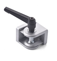 Articulation pivotante flexible en alliage de zinc, très vendue, pour profilés aluminium série 4040 avec poignée de nivellement verrouillable