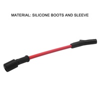 Jeu de fils de bougie d'allumage haute performance de 10mm (extrémité incurvée) adapté à Chevrolet GM, Compatible avec LSx LS1 LS2 LS3 LS6 LS7 SI-AT38006