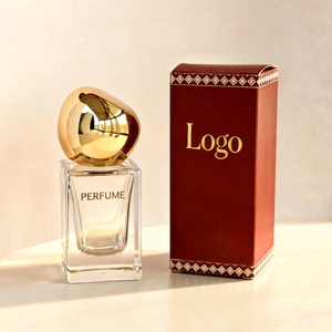 Bottiglie di Profumo in Vetro Classiche <span class=keywords><strong>e</strong></span> Semplici, 30ml <span class=keywords><strong>e</strong></span> 50ml, Forma Quadrata con Tappo a Berretto, Stile Lussuoso con Fondo Spesso, Disponibili - Product Image 2