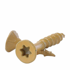 Groothandel Koolstofstalen Dekschroef Assortiment Set Geel Gegalvaniseerd Roestbestendige Zelftappende Houtschroeven #10 & #8X1-1/2 Inch - Product Image 6