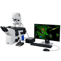 Fluorescence Digital Microscope Automatic Calibration Angled Viewing Fitting Precision Biological Research Tool Lab