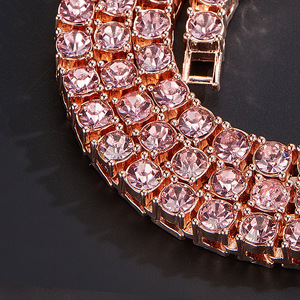 SC Hot Bán Hợp Thời Trang Chokers Vòng Cổ Mát Vàng Bạc <span class=keywords><strong>Rose</strong></span> <span class=keywords><strong>Gold</strong></span> Rhinestone Vòng Cổ Tuyên Bố Cuba Chuỗi Vòng Cổ Cho Phụ Nữ - Product Image 3