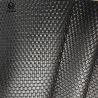 Tapis en cuir artificiel noir PVC bon marché avec texture élastique en relief anti-dérapant au toucher doux pour une utilisation sur les sacs de sièges de voiture