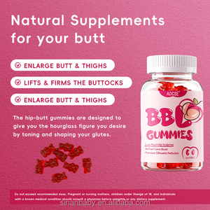 OEMベストセラーのヒップアップ＆引き締めマカグミ（ヒップ増強用）と補助的な大きなお尻用グミ - Product Image 6
