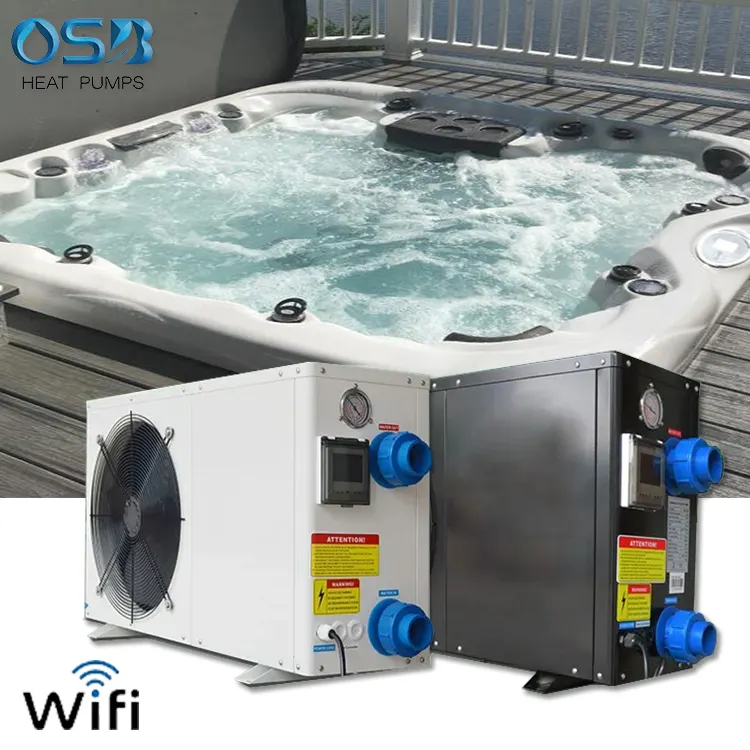 Pompa di calore all'ingrosso vasca idromassaggio bagno di ghiaccio refrigeratore riscaldatore macchina sistema di raffreddamento 1hp 1/2 hp refrigeratore d'acqua per piscine a tuffo freddo