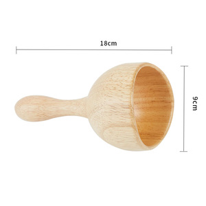 Utensili in Legno a Forma di Tazza Prodotti in Serie, Artigianato in Legno per Massaggi e Regali - Product Image 4