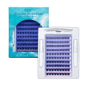 Lông mi cụm mở rộng Mix Curl DIY lông mi Extention tự nhiên cụm lông mi cá nhân phân đoạn lông mi Bộ dụng cụ - Product Image 4