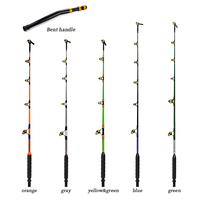 Canne à pêche à la traîne réglable pour la pêche en haute mer, 80lb 100lb 130lb, 1,68m, pour thon