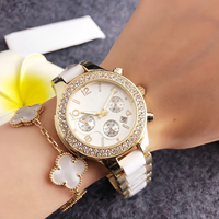 Montre à quartz pour femme, style coréen simple, cadran à chiffres arabes, fonction date six aiguilles, épaisseur 10 mm, usage quotidien