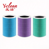 Filter Silinder Filter Hepa Filter Karbon H13 99.97 Karbon Aktif Menghilangkan Debu Asap VOCs Pengganti Filter untuk Pemurni Udara