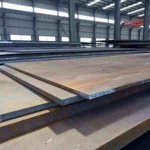 แผ่นเหล็กกล้าคาร์บอนต่ำรีดร้อน A36 Ss400 S235jr S355jr Q235B St37 A572 สำหรับงานก่อสร้าง - Product Image 1