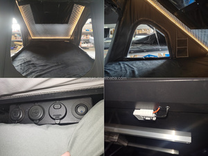 Tapis de refroidissement Remaco Overland pour camping avec lumière LED, prise USB, panneau <span class=keywords><strong>solaire</strong></span> en option, poteau en aluminium pour <span class=keywords><strong>tente</strong></span> de toit de voiture - Product Image 5