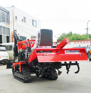 Nouveau <span class=keywords><strong>Micro</strong></span>-Motoculteur Multifonctionnel à Chenilles Autopropulsé, Motoculteur Rotatif pour Creuser des Fossés, Petit <span class=keywords><strong>Tracteur</strong></span> Agricole à Chenilles - Product Image 3