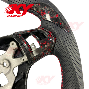 Volante deportivo personalizado de fibra de carbono forjado con LED y RPM para Chevrolet Corvette C6 C5 Coupe Z06 ZR1 Stingray 2005-2013 - Product Image 2