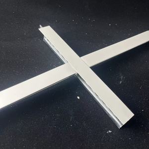 Système de plafond suspendu <span class=keywords><strong>acoustique</strong></span> ignifuge au design moderne, grille en acier, profilés en acier galvanisé, composants de grille de plafond - Product Image 2