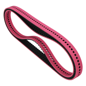 Courroie trapézoïdale à dents XL/L/H/XH/XXH/T5/T10, courroie de distribution en caoutchouc enduit de qualité supérieure, courroie dentée recouverte de rouge avec revêtement - Product Image 1