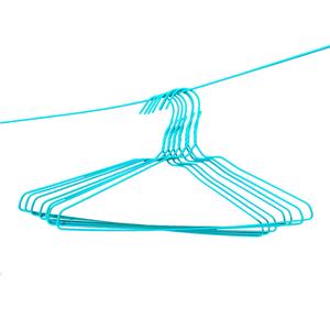 Ventas directas de fábrica estables de diseño convencional de perchas de ropa de alambre de metal para lavandería - Product Image 6