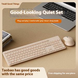 Silent Lightweight <span class=keywords><strong>Wireless</strong></span> <span class=keywords><strong>Keyboard</strong></span> Mouse Set LED Hintergrund beleuchtete USB-Verbindungs schere für Office Business Laptop Kassierer Neu - Product Image 2