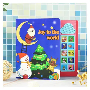 Eletree Baby Christmas Carton Musical Nostalgic Sound Board Book For Kids English