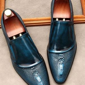 Zapatos Formales de Negocios Italianos, Estilo Derby con Cordones Cuadrados, de Gamuza, Hechos a Mano, Pulidos, Transpirables y Ligeros para Hombre - Product Image 1