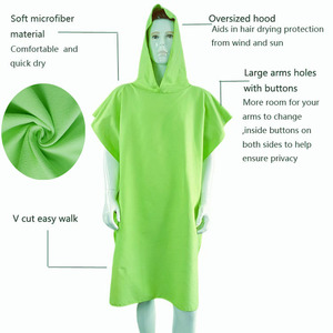<span class=keywords><strong>Poncho</strong></span> <span class=keywords><strong>Asciugamano</strong></span> in Microfibra all'Ingrosso per Adulti, Accappatoio da Spiaggia Personalizzato con Ricamo e Cappuccio - Product Image 2