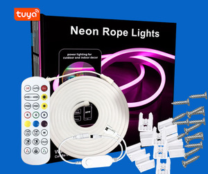 Tuya Wifi Control remoto Smart RGBIC Dream Color Flex Silicone Led Neon Light Strip para boda Tv Background Work con Alexa - Product Image 4