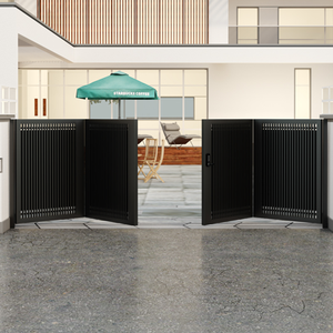 Puerta de garaje moderna de aluminio con ventana, color y tamaño personalizables, para uso en cocina, apertura lateral eléctrica de 110-240V - Product Image 5