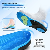 Semelles orthopédiques en PU pour pieds plats, respirantes, absorbant les chocs, pleine longueur, pour adultes, unisexe, toutes saisons