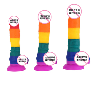 Godes en silicone colorés 3 tailles Grand <span class=keywords><strong>gode</strong></span> en silicone <span class=keywords><strong>Gode</strong></span> à sangle pour femmes Sex Toys pour femmes Juguetes sexuales - Product Image 2