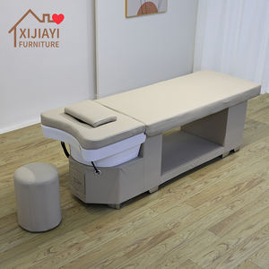 Fauteuil de lavage de luxe moderne Xijiayi pour salon de beauté et spa, avec <span class=keywords><strong>bassin</strong></span> en céramique et <span class=keywords><strong>pompe</strong></span> hydraulique puissante, idéal pour coiffeur, styliste et usage en salle de bain - Product Image 6