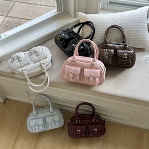 Ultima moda borsa in pelle per le donne giovani signore di lusso semplice chiusura a cerniera con manici - Product Image 1