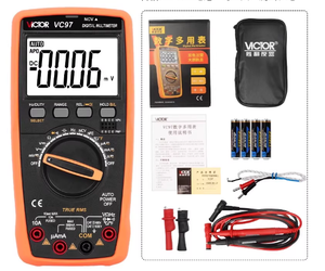 Máy đo vạn năng kỹ thuật số VICTOR VC97 tự động điều chỉnh dải đo, True RMS, 3999 số đo, đo điện trở, điện dung, điện áp, dòng điện - Product Image 4