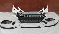 Body Kit Bumper Depan Mobil TT TTS TTRS MK3 8S Dengan Grill Sarang Lebah Hitam untuk Audi TT TTS TTRS MK3 FV 8S 2015-2019 Kit Konversi