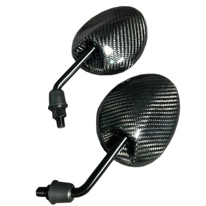 Phụ Tùng Xe Máy Tay Lái <span class=keywords><strong>Side</strong></span> Rear View Gương Sợi Carbon Đen <span class=keywords><strong>Scooter</strong></span> Đường Phố Xe Máy Thể Thao Chiếu Hậu Gương - Product Image 1