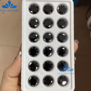 モアッサナイトダイヤモンドラウンドフォーエバーブリリアントカット1-3カラットブラックモアッサナイトルースストーン - Product Image 4