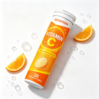 Comprimés effervescents de vitamines - Vitamine C 1000 mg, Zinc 10 mg - Complément alimentaire pour soutenir le système immunitaire