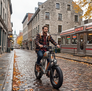 Vélo Électrique Hybride Rétro EMTB 48V pour Route, Tout-Terrain et Montagne, Modèle EG-B500, avec Pneus Larges, Moteur Brushless 500W et Batterie Lithium – Expédition depuis l'Entrepôt Américain - Product Image 1