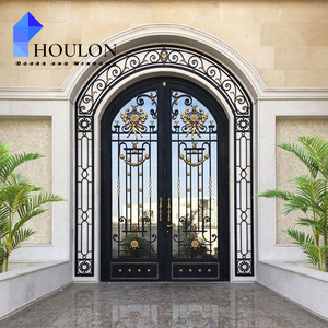 <span class=keywords><strong>Puertas</strong></span> <span class=keywords><strong>de</strong></span> <span class=keywords><strong>hierro</strong></span> forjado con cerradura inteligente <span class=keywords><strong>de</strong></span> diseño moderno Hurricane Impact <span class=keywords><strong>Puertas</strong></span> <span class=keywords><strong>de</strong></span> <span class=keywords><strong>hierro</strong></span> <span class=keywords><strong>de</strong></span> entrada frontal exterior francesa <span class=keywords><strong>para</strong></span> casa - Product Image 6