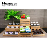Huadison Traiteur Fournitures Dessert Table Décoration Après-Midi Thé Gâteau Stand Buffet Alimentaire Riser Ensemble Pour Banquet De Mariage