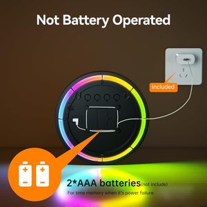 Đồng hồ treo tường kỹ thuật số hiện đại 10 inch, đồ trang trí phòng khách, đồ trang trí nhà cửa, quà tặng mới <span class=keywords><strong>2025</strong></span>, đồng hồ báo thức lớn, sang trọng, đèn <span class=keywords><strong>LED</strong></span> thông minh - Product Image 6