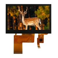 Écran LCD TFT 4,3 pouces 800x480 RGB normalement noir avec circuit intégré de pilote SC72543 et rétroéclairage LED