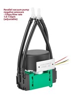 Pompe à vide à diaphragme sans balais à vitesse réglable 12V/24V, pompe à air, pompe d'échantillonnage Pengpu